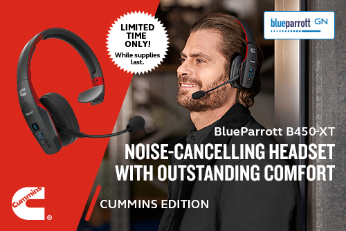 BlueParrott B450-XT Headset, Cummins Edition