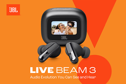 JBL Live Beam 3 - Slim, sleek, and impossibly modern earbuds and Smart Charging Case - Audio Evolution You Can See and Hear