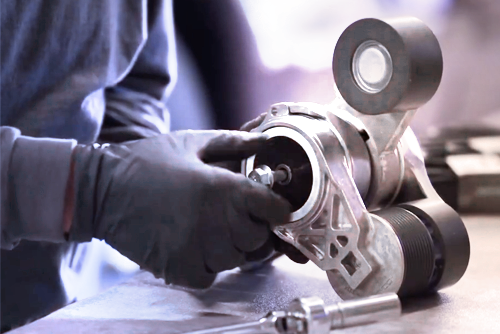 Turn Bays Faster with Innovative 2-Piece Tensioner for Detroit Diesel Engines