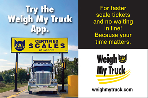 The Weigh My Truck app from CAT Scale helps fleets save time and improve efficiency.